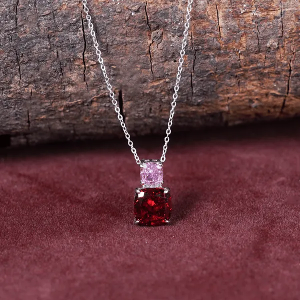 Silver_925_Sterling_Silver_Dual_Stone_Pendant_Necklace_For_Women