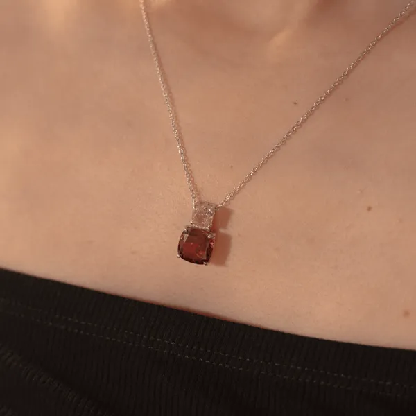 Silver_925_Sterling_Silver_Dual_Stone_Pendant_Necklace_For_Women