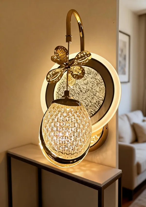 Metal_Crystal_Glass_Gold_Dragonfly_Globe_Shade_Wall_Light