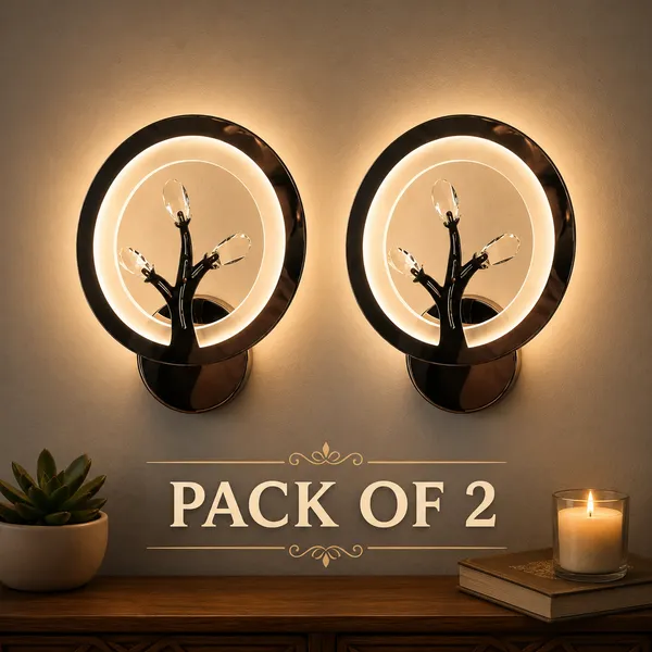 Metal_Acrylic_Modern_Tree_Branch_Round_Ring_LED_Wall_Light_pack_of_2