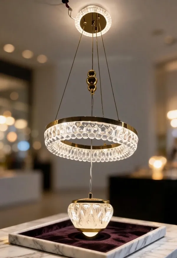Metal_Crystal_Two-Tier_Ring_Pendant_Chandelier