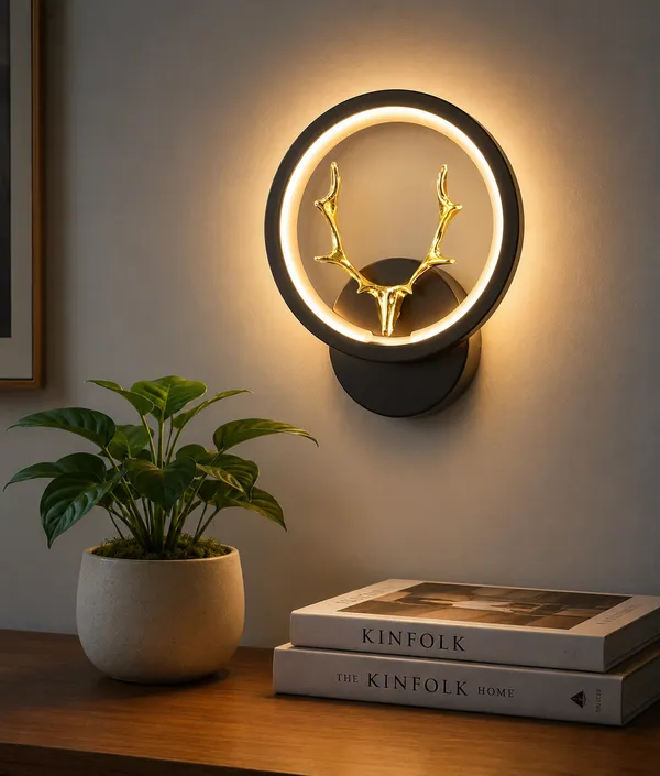 Gold_Cherry_Blossom_Deer_Decorative_wall_light