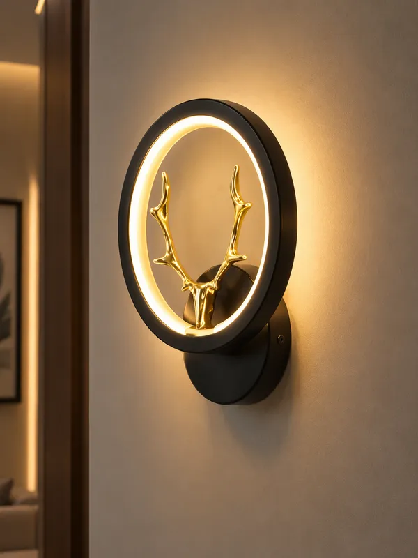 Gold_Cherry_Blossom_Deer_Decorative_wall_light