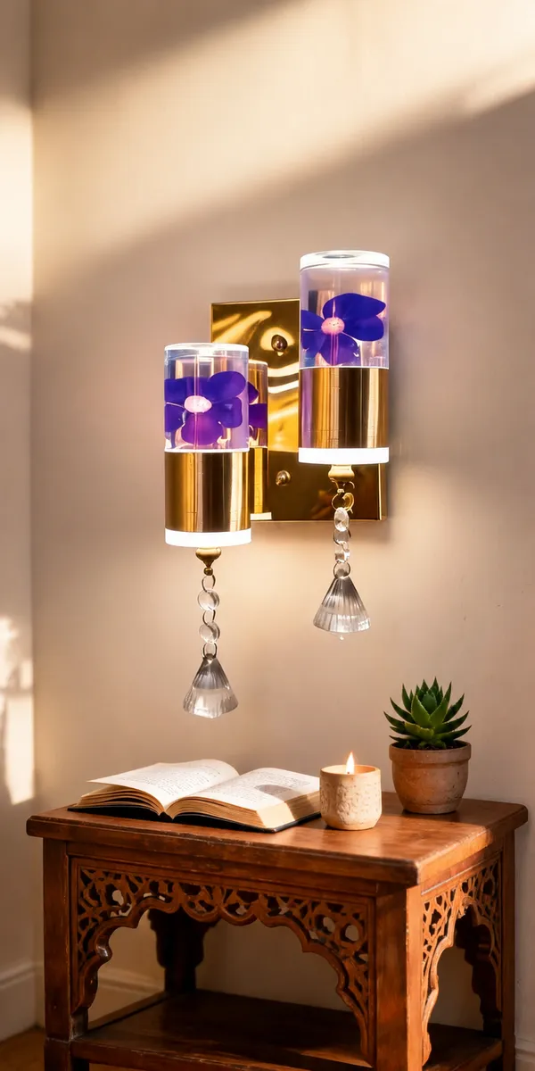 Metal_Crystal_Blue_Floral_Wall_Lamp_With_Crystal_Drops