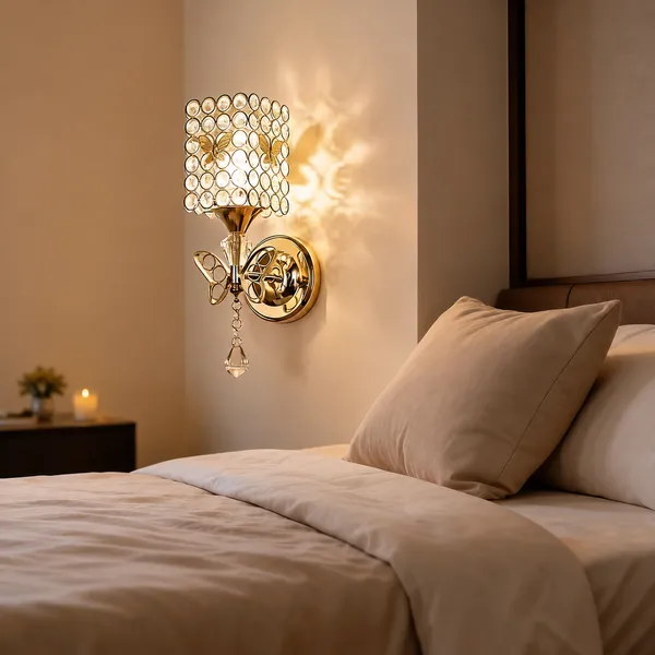 Crystal_Metal_Beaded_Gold_Finish_Cylindrical_Wall_Sconce