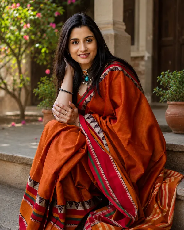 Rangoli_Border_Narayanpet_Pure_Handloom_Cotton_Sarees_With_Running_Blouse_Piece_For_Women