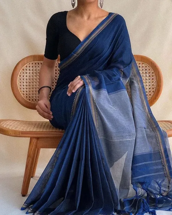 Royal_Blue_Ashwini_Narayanpet_Pure_Cotton_Saree_Blouse_Piece_Same_As_Saree_Color_For_Women
