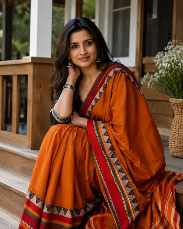 Rangoli_Border_Narayanpet_Pure_Handloom_Cotton_Sarees_With_Running_Blouse_Piece_For_Women