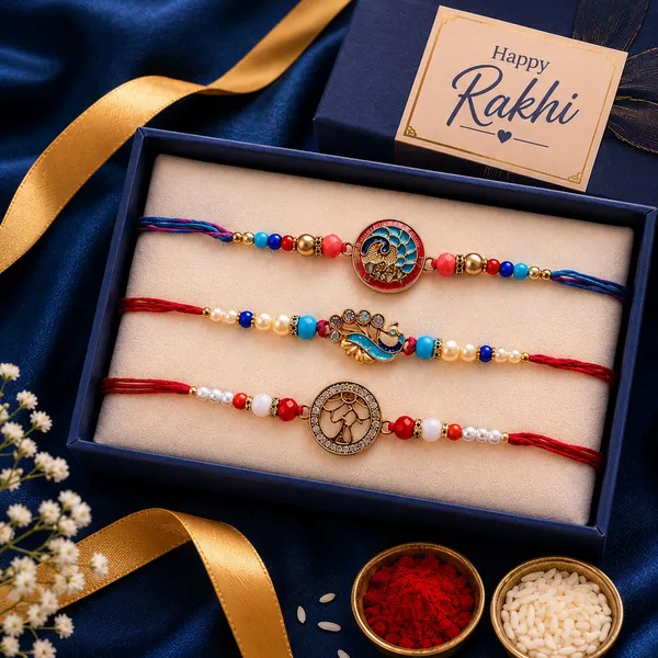 Multi_Color_Set_of_3_Thread_Rakhis_Crafted_with_Attractive_Decorative_Finish_and_Premium_Look_for_Raksha_Bandhan_Celebration