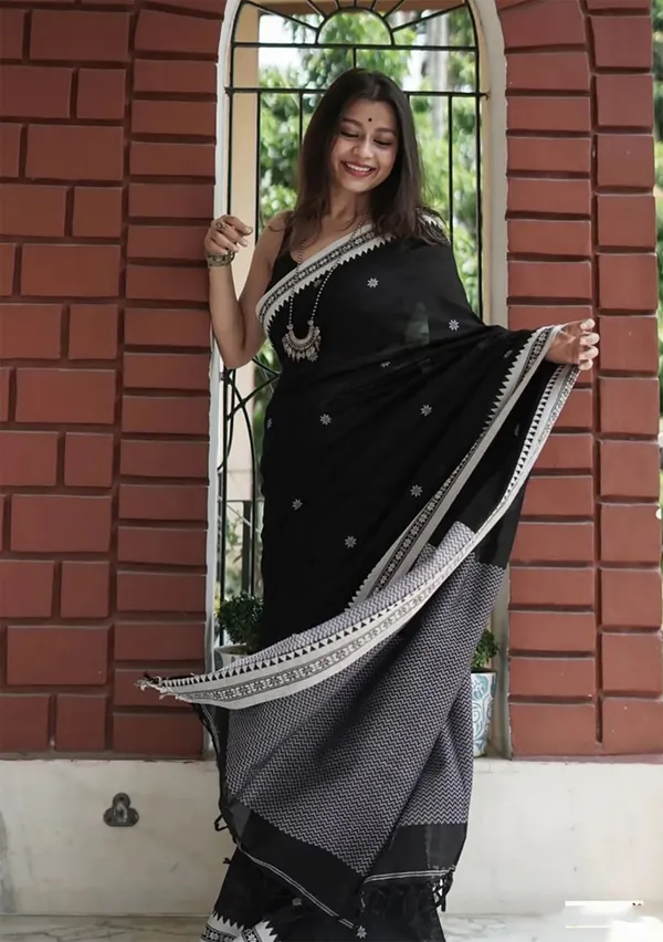Black_Soft_Lilan_Slab_Saree_with_Rich_Jacquard_Pallu_&_Designer_Border