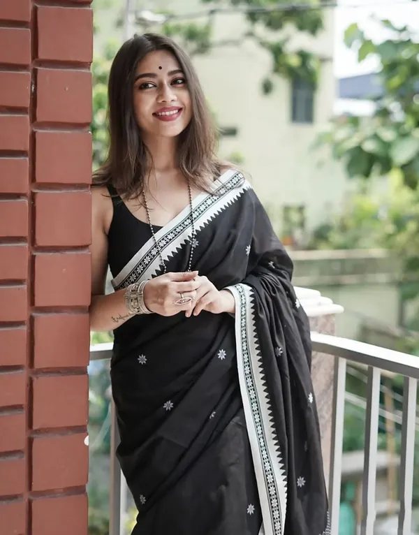 Black_Soft_Lilan_Slab_Saree_with_Rich_Jacquard_Pallu_&_Designer_Border
