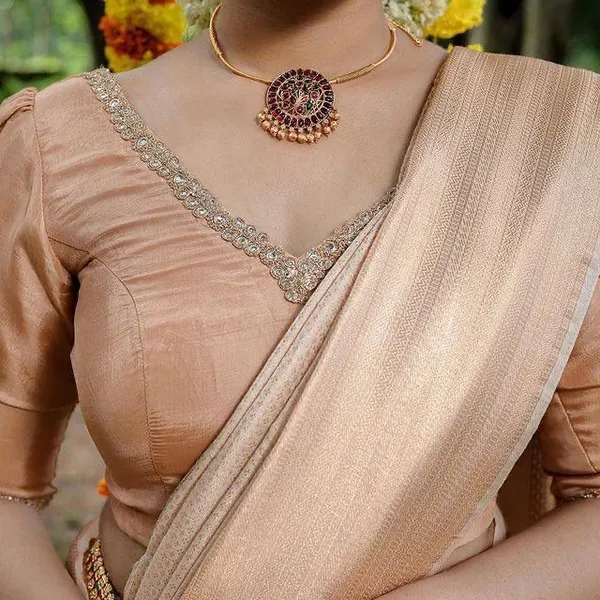 Cream_Soft_Lichi_Silk_Saree_with_Rich_Jacquard_Work_&_Designer_Pallu