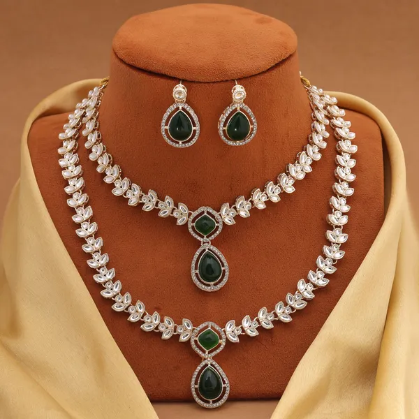 Designer_Green_Kundan_Necklace_Set_with_Leaf_Motif_&_Statement_Drop_Pendant_–_Wedding_&_Festive_Jewellery