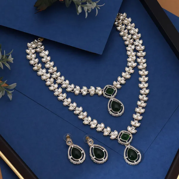 Designer_Green_Kundan_Necklace_Set_with_Leaf_Motif_&_Statement_Drop_Pendant_–_Wedding_&_Festive_Jewellery