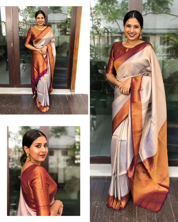 Elegant_Copper_Soft_Lichi_Silk_Saree_with_Rich_Jacquard_Pallu_&_All-Over_Design