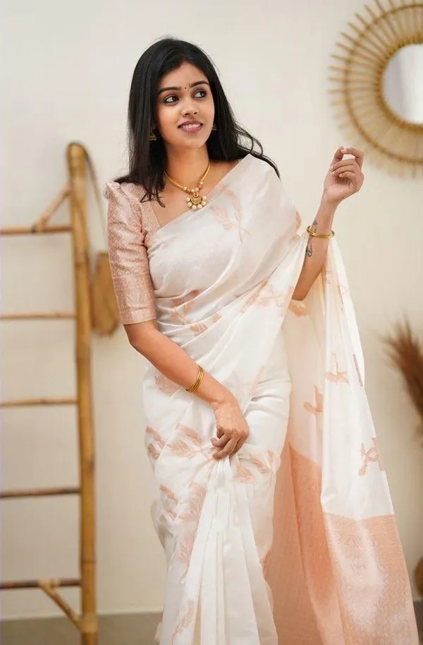 Elegant_Ivory_Soft_Lichi_Silk_Saree_with_Peach_Jacquard_Work_&_Rich_Pallu