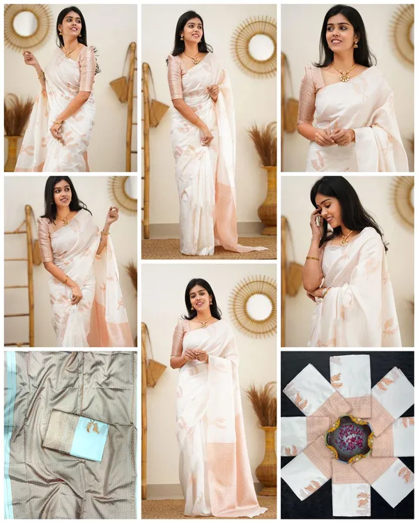 Elegant_Ivory_Soft_Lichi_Silk_Saree_with_Peach_Jacquard_Work_&_Rich_Pallu