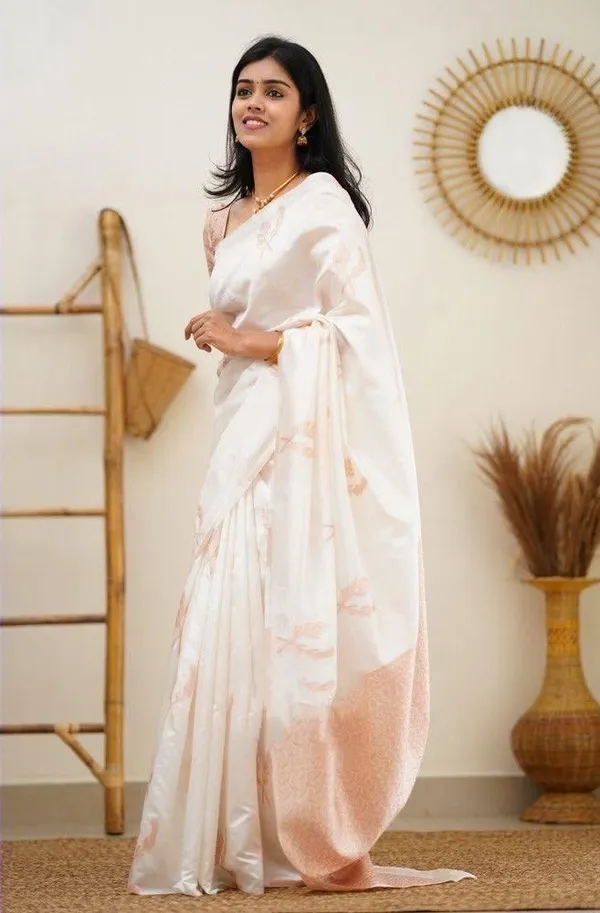 Elegant_Ivory_Soft_Lichi_Silk_Saree_with_Peach_Jacquard_Work_&_Rich_Pallu