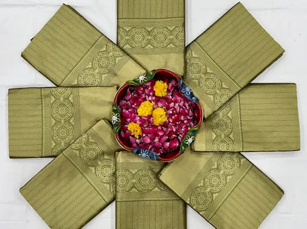 Elegant_Olive_Green_Soft_Lichi_Silk_Saree_with_Rich_Jacquard_Pallu_&_All-Over_Weaving
