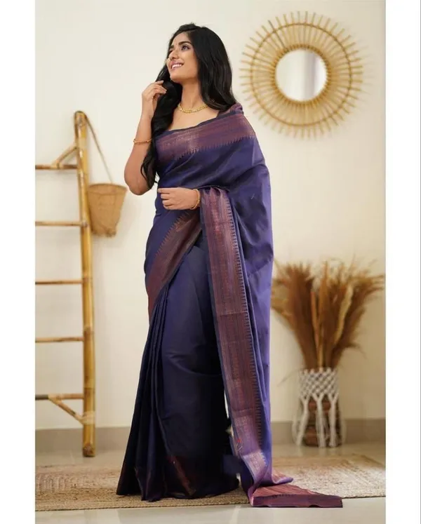 Elegant_Purple_Lichi_Silk_Saree_with_Rich_Jacquard_Pallu