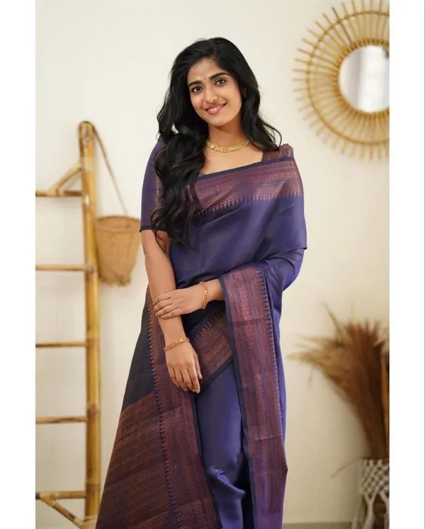Elegant_Purple_Lichi_Silk_Saree_with_Rich_Jacquard_Pallu
