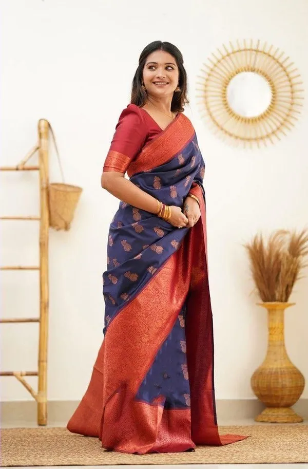 Elegant_Purple_Lichi_Silk_Saree_with_Rich_Jacquard_Pallu_&_Border