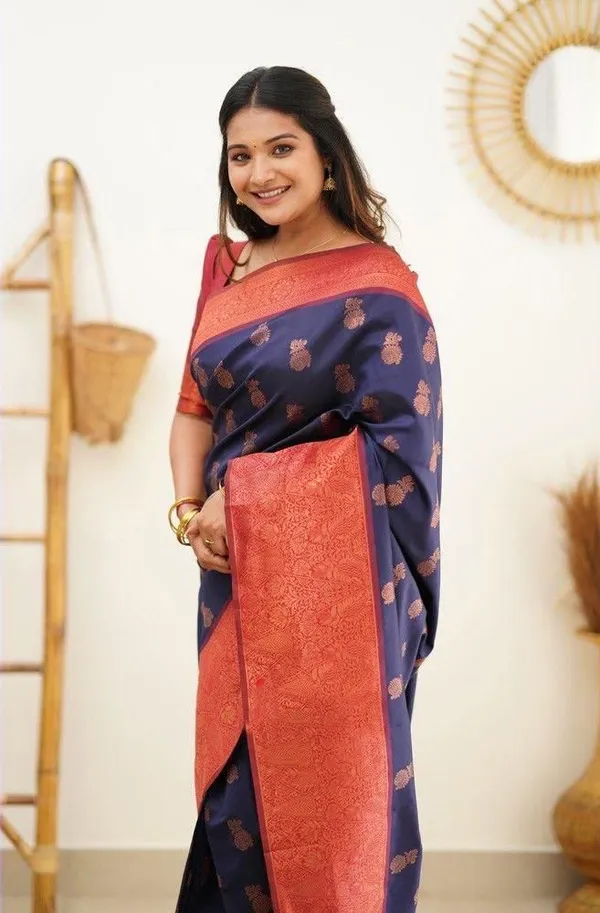 Elegant_Purple_Lichi_Silk_Saree_with_Rich_Jacquard_Pallu_&_Border