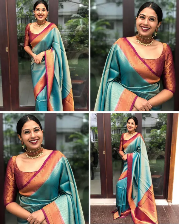 Elegant_Rama_Soft_Lichi_Silk_Saree_with_Rich_Jacquard_Pallu_&_All-Over_Design
