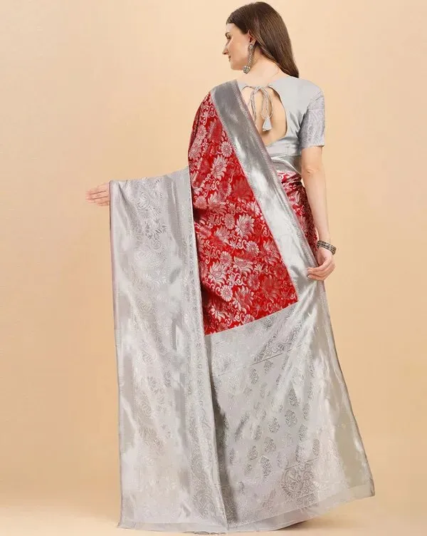 Elegant_Red_Soft_Lichi_Silk_Jacquard_Saree