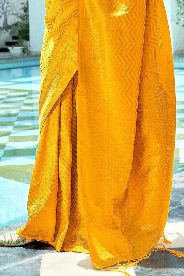 Golden_Yellow_Soft_Lichi_Silk_Saree_with_Rich_Jacquard_Work_&_Designer_Pallu