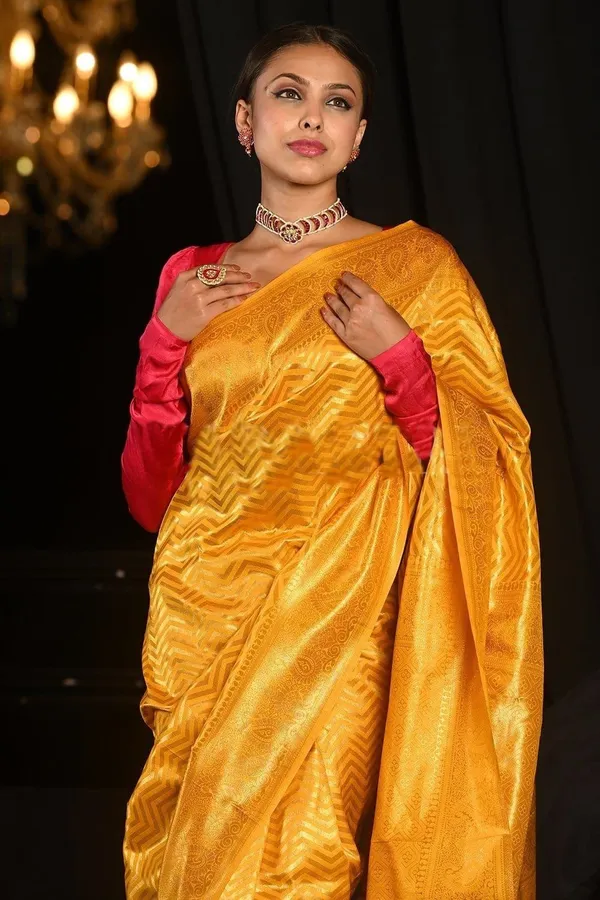 Golden_Yellow_Soft_Lichi_Silk_Saree_with_Rich_Jacquard_Work_&_Designer_Pallu