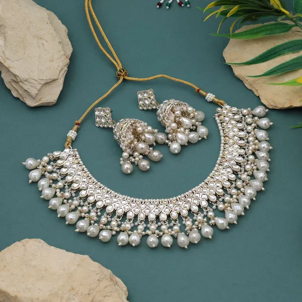 Gorgeous_White_Kundan_Pearl_Choker_Necklace_Set_with_Intricate_Work_&_Jhumka_Earrings_–_Bridal_&_Festive_Jewellery
