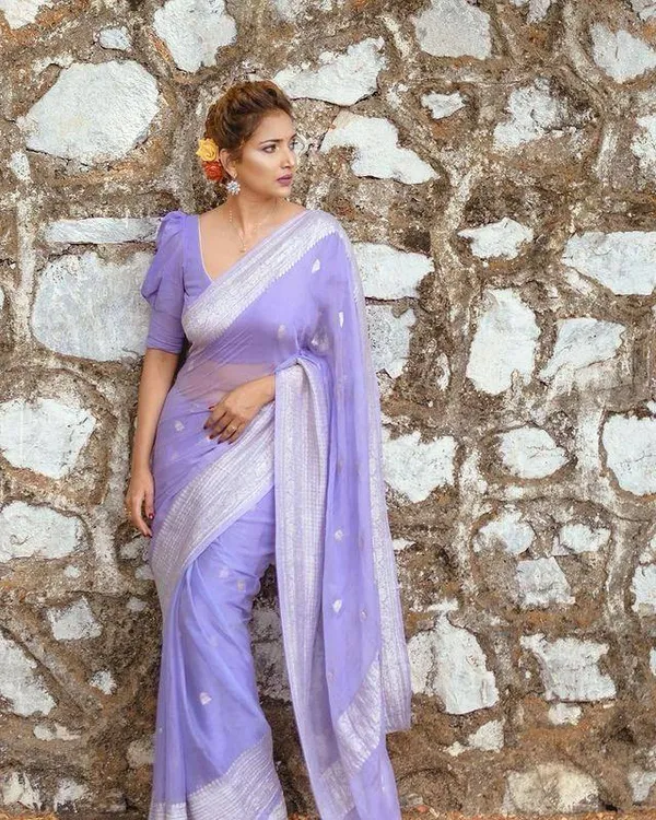 Lavender_Soft_Lilan_Slab_Saree_with_Rich_Pallu_&_All-Over_Jacquard_Work