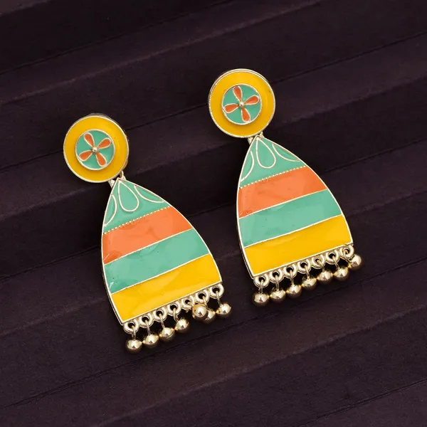 Multicolor_Meenakari_Floral_Dangle_Earrings_–_Gold-Plated_Traditional_Festive_Jewellery