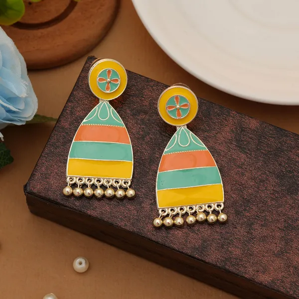 Multicolor_Meenakari_Floral_Dangle_Earrings_–_Gold-Plated_Traditional_Festive_Jewellery