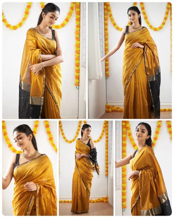 Mustard_Gold_Soft_Lichi_Silk_Saree_with_Rich_Jacquard_Pallu_&_Black_Zari_Border