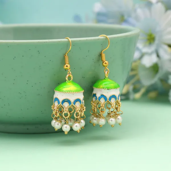 Parrot_Green_Meenakari_Jhumki_Earrings_with_Pearl_Bead_Drops_–_Traditional_Festive_Ethnic_Jewelry