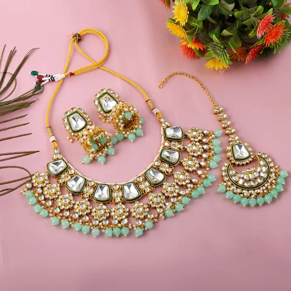 Pista_Green_Kundan_Bridal_Necklace_Set_for_Women_|_Gold-Plated_Choker_Jewellery_Set_with_Jhumka_Earrings_&_Maang_Tikka
