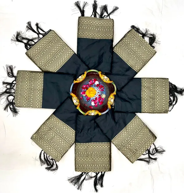 Premium_Black_Soft_Lichi_Silk_Saree_with_Rich_Golden_Zari_Border