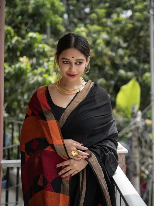 Premium_Black_Soft_Lilan_Slab_Saree_with_Rich_Jacquard_Pallu_&_Contrast_Border