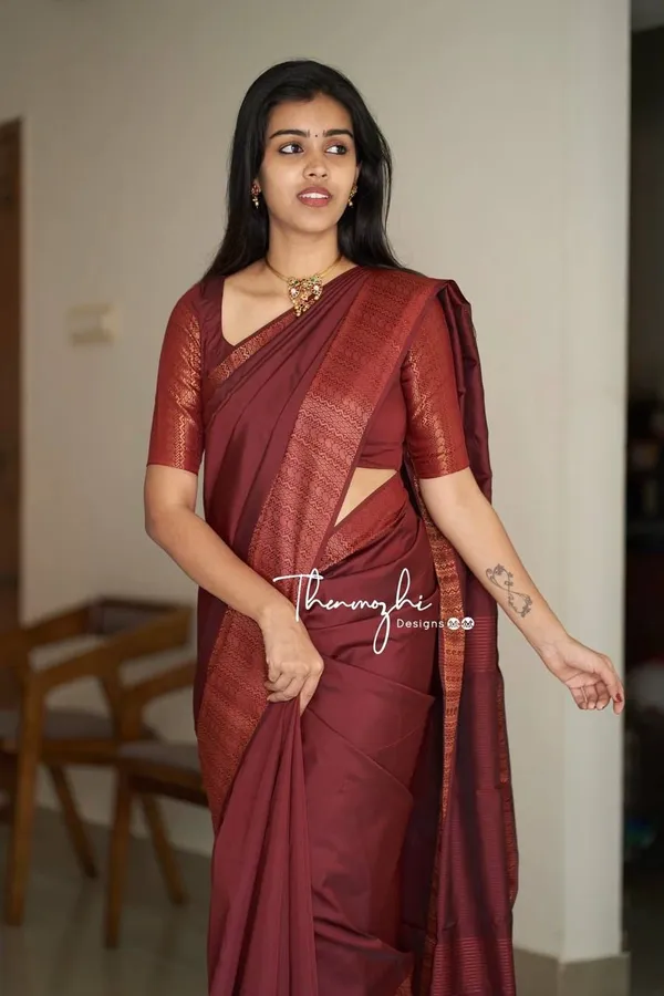 Premium_Maroon_Soft_Lichi_Silk_Saree_with_Rich_Jacquard_Pallu_&_Woven_Border