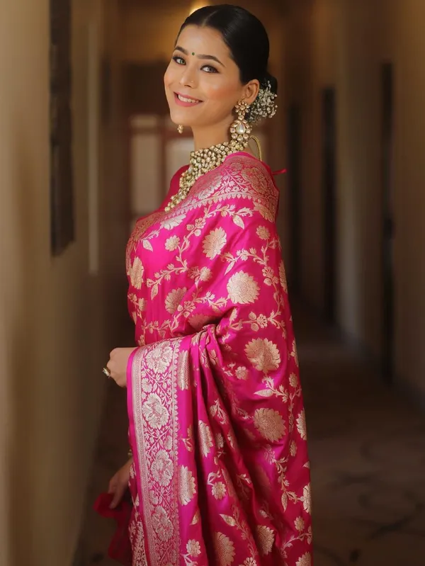 Premium_Pink_Soft_Lichi_Silk_Saree_with_All-Over_Jacquard_Weaving,_Rich_Zari_Pallu_&_Designer_Border