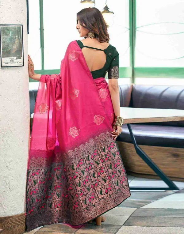 Premium_Pink_Soft_Silk_Saree_with_Woven_Floral_Motifs_&_Designer_Jacquard_Pallu