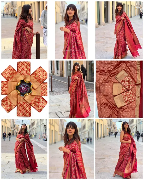 Premium_Rani_Pink_Soft_Lichi_Silk_Jacquard_Saree_with_Rich_Zari_Pallu