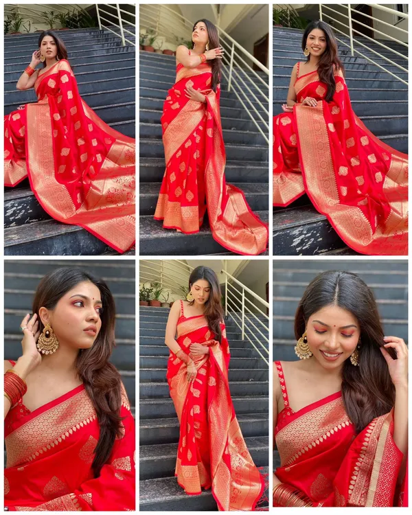Premium_Red_Soft_Lichi_Silk_Saree_with_Rich_Jacquard_Pallu_&_Golden_Woven_Motifs