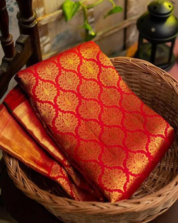 Premium_Royal_Red_&_Golden_Soft_Lichi_Silk_Saree_with_Beautiful_Rich_Pallu