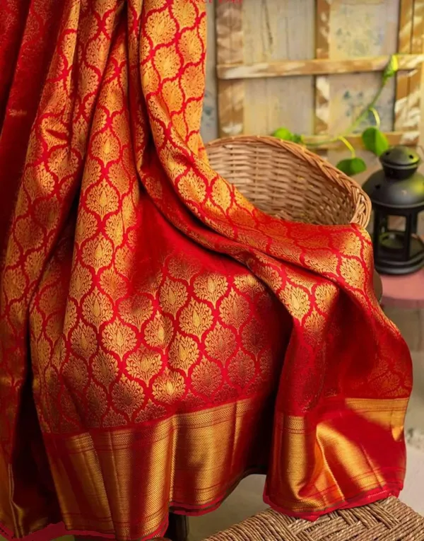 Premium_Royal_Red_&_Golden_Soft_Lichi_Silk_Saree_with_Beautiful_Rich_Pallu