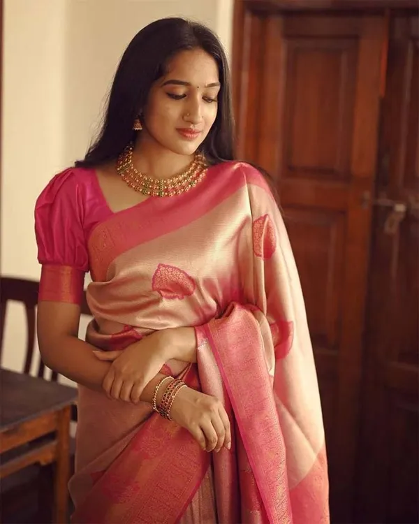 Premium_Soft_Lichi_Silk_Saree_with_All-Over_Jacquard_Work_&_Rich_Designer_Pallu_–__Peach