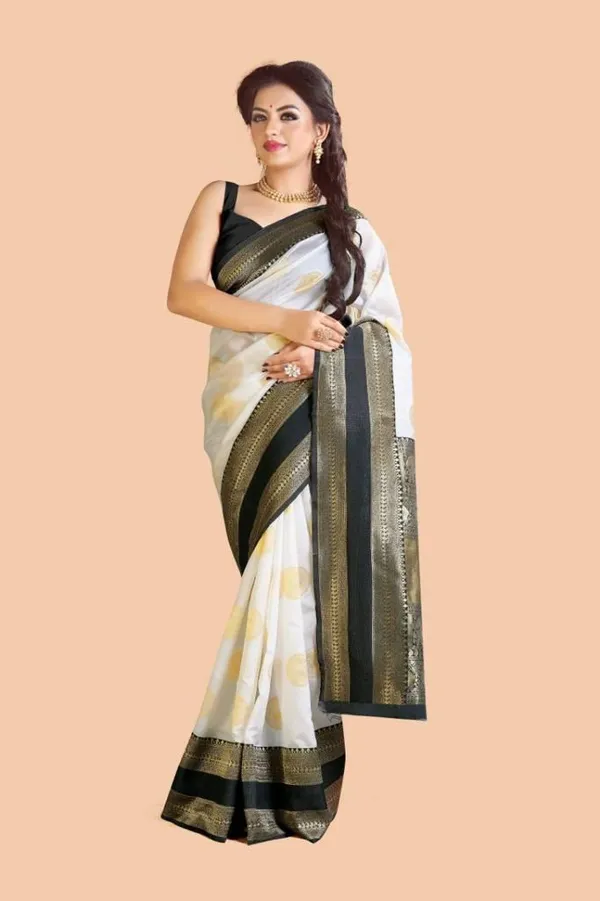 Premium_Soft_Lichi_Silk_White_&_Black_Saree_with_Golden_Jacquard_Zari_Work_&_Rich_Designer_Pallu
