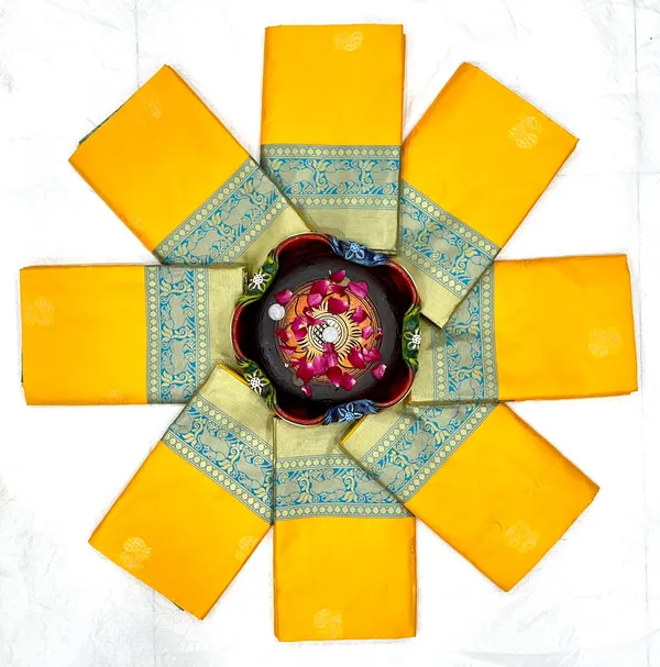 Premium_Yellow_&_Teal_Blue_Soft_Lichi_Silk_Jacquard_Saree